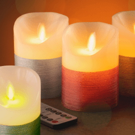 С имитацией пламени